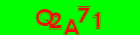 Blue Captcha Image