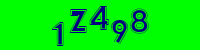 Blue Captcha Image