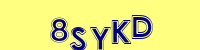 Blue Captcha Image