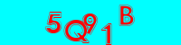 Blue Captcha Image