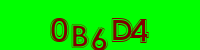 Blue Captcha Image