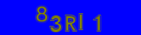 Blue Captcha Image