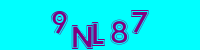 Blue Captcha Image