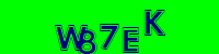 Blue Captcha Image