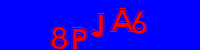 Blue Captcha Image
