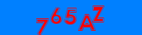 Blue Captcha Image