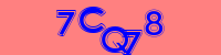 Blue Captcha Image