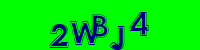 Blue Captcha Image