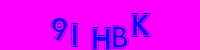 Blue Captcha Image