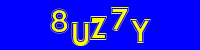 Blue Captcha Image