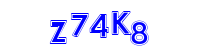 Blue Captcha Image
