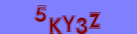 Blue Captcha Image