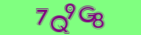 Blue Captcha Image