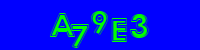 Blue Captcha Image