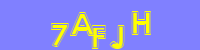 Blue Captcha Image