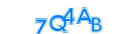 Blue Captcha Image