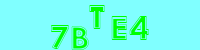 Blue Captcha Image