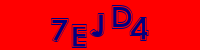 Blue Captcha Image