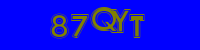 Blue Captcha Image