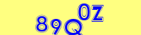 Blue Captcha Image