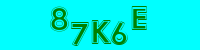 Blue Captcha Image