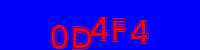 Blue Captcha Image