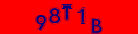 Blue Captcha Image