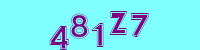 Blue Captcha Image
