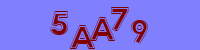 Blue Captcha Image