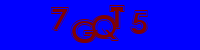 Blue Captcha Image