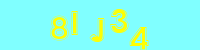 Blue Captcha Image