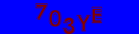 Blue Captcha Image