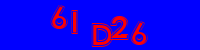 Blue Captcha Image