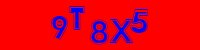 Blue Captcha Image