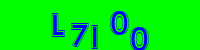 Blue Captcha Image