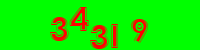 Blue Captcha Image
