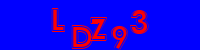 Blue Captcha Image