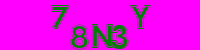 Blue Captcha Image