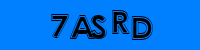 Blue Captcha Image