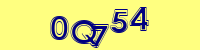 Blue Captcha Image