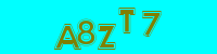 Blue Captcha Image