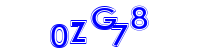 Blue Captcha Image