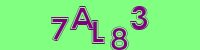 Blue Captcha Image