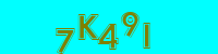 Blue Captcha Image