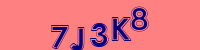 Blue Captcha Image