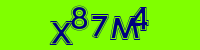 Blue Captcha Image