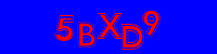 Blue Captcha Image