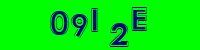 Blue Captcha Image