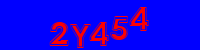 Blue Captcha Image