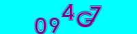 Blue Captcha Image